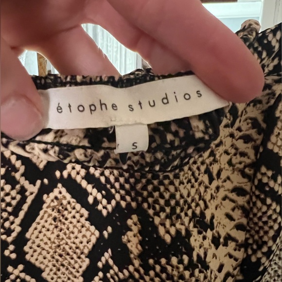 Etophe Studios Python Crop Blouse- Sz S - Picture 5 of 12
